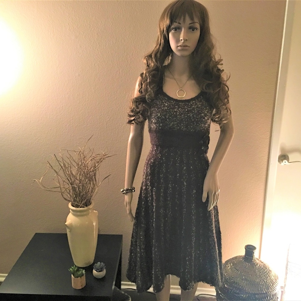 Warm & Cozy Brown Knit Sweater Dress NWOT!